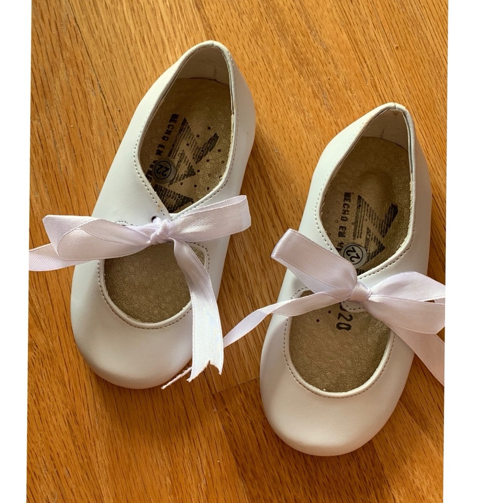 White Baby Shoes